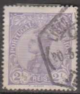 PORTUGAL - 1910,  D. Manuel II, 2 1/2 R.  Pap. Esmalte  (o)  MUNDIFIL  Nº 156 - Usado