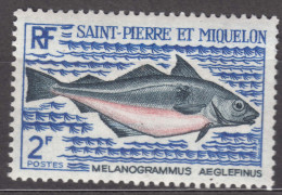 St. Pierre & Miquelon 1972 Fish Mi#478 Mint Hinged - Nuevos