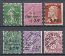 FRANCE 1929 'CAISSE D'AMORTISSEMENT' OVERPRINTED STAMPS VFU                                                        Hk143 - 1932-39 Paix