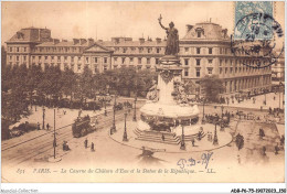 ADBP6-75-0542 - PARIS - La Caserne Du Château D'eau Et La Statue De La République - Statues