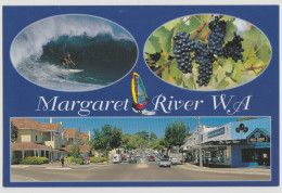 WESTERN AUSTRALIA WA Grapes Surfing Street Views MARGARET RIVER Rolsh MR12 Multiview Postcard C1980s - Andere & Zonder Classificatie