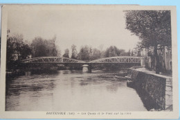 BRETENOUX      -   QUAIS  ET  PONT  SUR  LA  CERE     -     1945 - Bretenoux