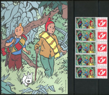 BE    DUOSTAMP    XX      ---     MNH  --   Kit écriture Ed. Moulinsart  --  Tintin Et Le Temple Du Soleil - Brieven En Documenten