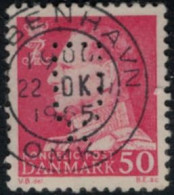 Perfin Firmenlochung - Kasan Gas Kopenhagen Energie Flaschen - Used Stamps