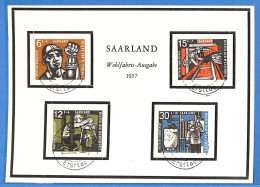 Saar - 1954 - Carte Postale FDC De Saarbrücken - G30993 - FDC