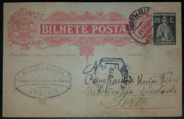 BILHETE POSTAL - TIPO CERES - TABACARIA E PAPELARIA - AUGUSTO DOS REIS - AVEIRO - Aveiro