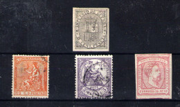 España Nº 131,141s,144 Y 157. Años 1873-74 - Used Stamps