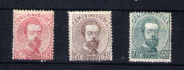 España Nº 118,124 Y 126. Año 1872 - Used Stamps