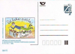 CDV A 38 - Czech Republic Children Post On Praga 1998 - Cartes Postales