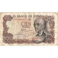 Espagne, 100 Pesetas, 1970-11-17, TB+ - [ 4] 1975-…: Juan Carlos I.