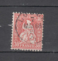 1862  PAPIER BLANC   N° 33 OBLITERE   COTE 60.00      CATALOGUE SBK - Used Stamps