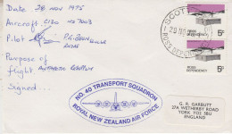Ross Dependency  Antarctic Flight Antarctic Resupply 28 NOV 1975  (ZO242) - Lettres & Documents