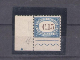 1939 SAN MARINO, Segnatasse N° 55a MNH** ND IN BASSO Firma Bolaffi/ADiena - Errors, Freaks & Oddities (EFO)