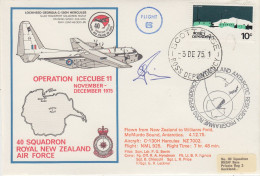 Ross Dependency 1975 Operation Icecube 11 Signature  Ca Scott Base 3 DE 1975 (ZO247) - Lettres & Documents