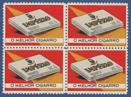 Vignettes, Portugal - IMPÉRIO. O Melhor Cigarro -|- MNG (No Gum) - Local Post Stamps