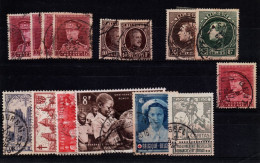 Belgium Belgique USED STAMPS OF INTEREST - Collections