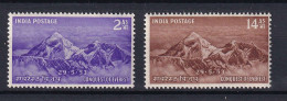 185 INDE 1953 - Yvert 44/45 - Montagne Evereste - Neuf ** (MNH) Sans Charniere - Ungebraucht