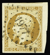 Obl N°9 10c Bistre-jaune Obl. PC 1977 De Metz (Moselle), Voisin En Haut, Petit BdF, TTB - 1852 Louis-Napoleon