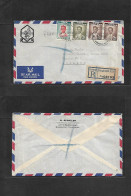 SIAM. 1960 (5 Oct) BKK - England, London. Registered Air Multifkd Env. VF Comercial Laboratory Mail. - Siam