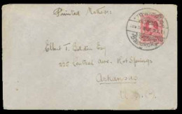 SIAM. 1921. Bangkok (district 2) To Arkansas/USA. Printed Matter Rate Envelope With Single Franking 5stg. King Rama VI ( - Siam