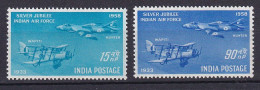 185 INDE 1958 - Yvert A 7/8 - Avion Air Force - Neuf ** (MNH) Sans Charniere - Unused Stamps