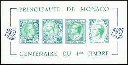 ** BLOC-FEUILLET N°33b Centenaire Du 1er Timbre De Monaco, En Vert, Neuf **, TTB - Other & Unclassified