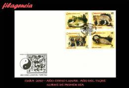 CUBA SPD-FDC. 2010-06 AÑO CHINO LUNAR. AÑO DEL TIGRE - FDC