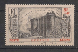 OCEANIE - 1939 - Poste Aérienne PA N°YT. 2 - Révolution Française 5f + 4f Noir - Oblitéré / Used - Luchtpost