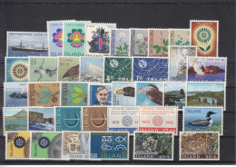 Iceland 1964-1967 - Full Years MNH ** - Años Completos