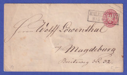 Preußen 1860er Jahre GA Umschlag O HALBERSTADT Gelaufen Nach Magdeburg - Other & Unclassified