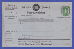 Hamburg 1866 GA Postanweisung Mi.-Nr. A 2 Ungebraucht  - Autres & Non Classés