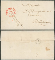 LAC Datée De Neufchateau + Cachet Dateur (1838) En Franchise > Bellefontaine çàd T18 "Habay-la-neuve" - 1830-1849 (Belgio Indipendente)