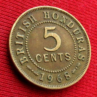 British Honduras 5 Cents 1968 Belize W ºº - Belize