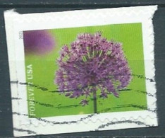 VEREINIGTE STAATEN ETATS UNIS USA 2021 GARDEN FLOWERS: ONION F USED ON PAPER SN 5560 MI 5793 YT 5402 - Used Stamps