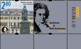 Finland 2020 BTHVN 250 Anniversary Monument In Bonn (Germany) Peterspost Stamp With Label MNH - Ungebraucht