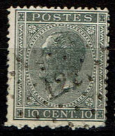 17A  Obl  LP 122 Haine St Paul  + 8 - 1865-1866 Profiel Links