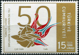 Turkey 2023. 50th Anniversary Of Diplomatic Relations With Qatar (MNH OG) Stamp - Ungebraucht