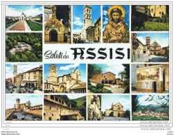 ASSISI (PG):  SALUTI  DA.... -  VEDUTINE  -  PER  LA  SVIZZERA  -  FG - Holy Places