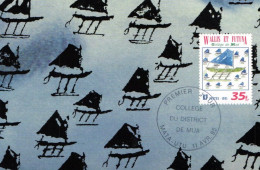 WALLIS ET FUTUNA CARTE MAXIMUM 1995 COLLEGE DU DISTRICT DE MUA - Tarjetas – Máxima