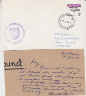 Ross Dependency 1976  Ca Vanda Station + Note From Scott Base  Ca Scott Base 26 JAN 1976 (ZO252) - Lettres & Documents