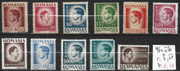 ROUMANIE 960 à 70 * Côte 4.50 € - Neufs