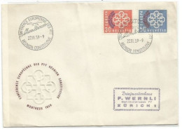 Suisse 1959 Conference Ministeres PPTT - Europa CEPT Issue OVPT - FDC - 1959