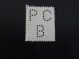 BELGIQUE Perforé P C B - 1909-34
