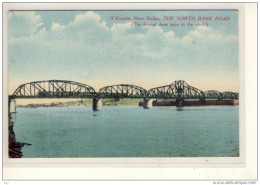Willamette River Bridge, TRAIN Bridge - The North Bank Road (longest Draw Span In The World)  Ca. 1910 - Autres & Non Classés