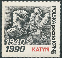 Poland SOLIDARITY (S036): KPN Katyn (1) Hand - Viñetas Solidarnosc