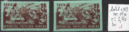 ROUMANIE 1081 + Non Dentelé ** & * Côte 3.90 € - Unused Stamps