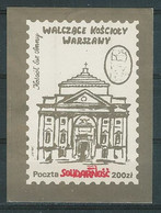 Poland SOLIDARITY (S128): Fighting Churches St. Anna (gold-white) - Solidarnosc Labels