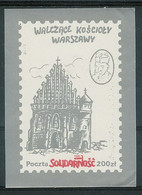 Poland SOLIDARITY (S135): Fighting Churches St. John The Baptist (silver-white) - Solidarnosc Labels