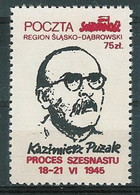 Poland SOLIDARITY (S626): Process Of Sixteen Kazimierz Puzak - Viñetas Solidarnosc