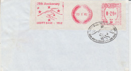 Ross Dependency  25th. Anniversary Scott Base Cover Ca 20 JAN 1982 VERY RARE (SO150) - Lettres & Documents